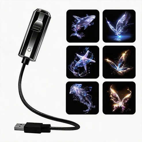 🌌🌙2-in-1 Galaxy Projector Night Light ✨✅-Bestseller