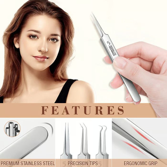 🔥🔥Professional Beauty Salon Tweezers | 2026 New Year Launch ❤️‍🔥Essential for Makeup Artists & Home Kits 🔥❤️‍🔥-Elite