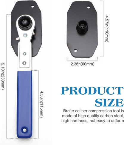 💥Last Day 49% OFF  - 🚗360° Rotating Ratchet Brake Caliper Tool -Bestseller