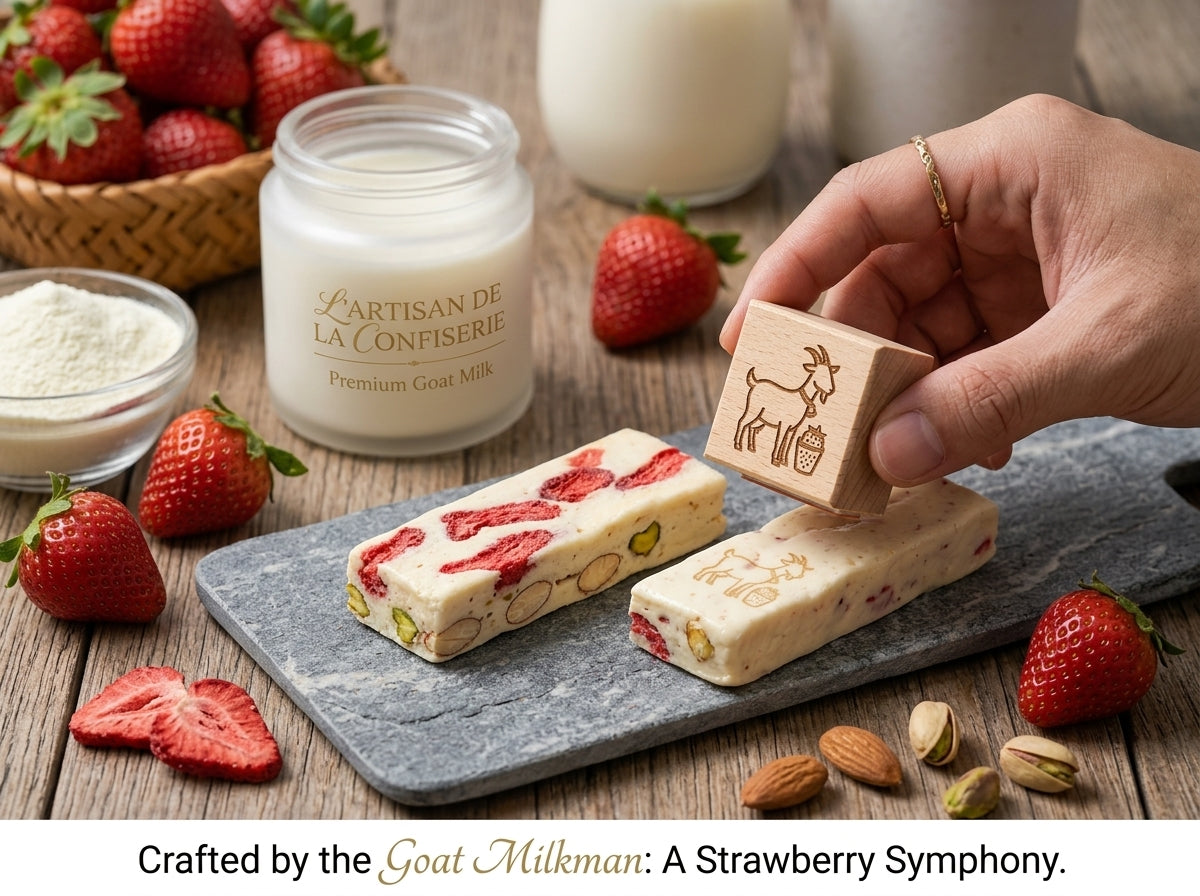✨『 Strawberry Goat Milk Puff 』🥛 A Bite of Cloudy Sweetness ☁️🍓-Bestseller