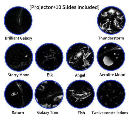 🌌🌙2-in-1 Galaxy Projector Night Light ✨✅-Bestseller