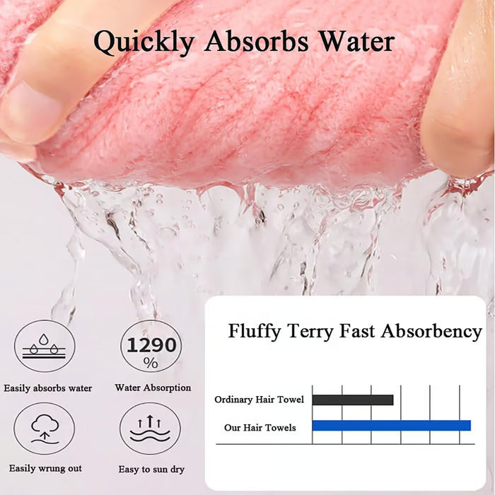 New Super Absorbent Hair Towel Wrap for Wet Hair -Bestseller