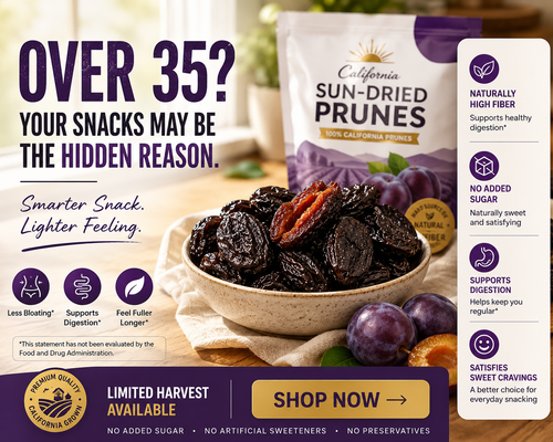 Sugar-Free California Sun-Dried Prunes -Bestseller