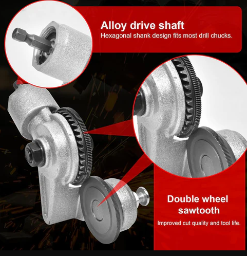 🛠️Sheet Metal Cutter Drill Attachment -Bestseller