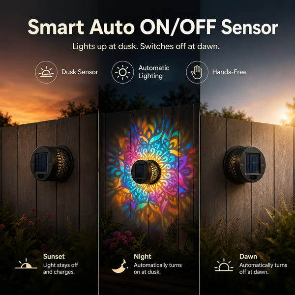 🎁 Father’s Day 59% OFF - 🌟Solar Mandala Wall Light🌌 -Bestseller