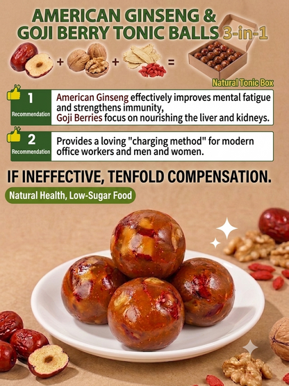 💊Crafted with Care: The Golden Ratio of American Ginseng and Goji Berries🌿-Bestseller
