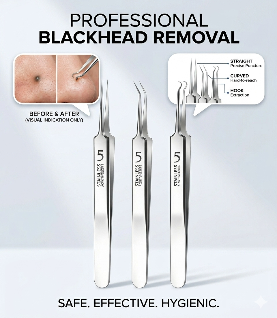 🔥🔥Professional Beauty Salon Tweezers | 2026 New Year Launch ❤️‍🔥Essential for Makeup Artists & Home Kits 🔥❤️‍🔥-Elite