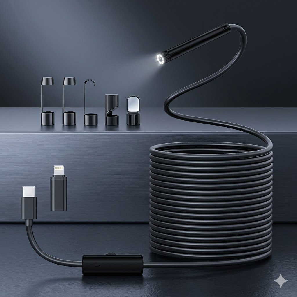 3-in-1 2m hard wire 5.5mm/480p