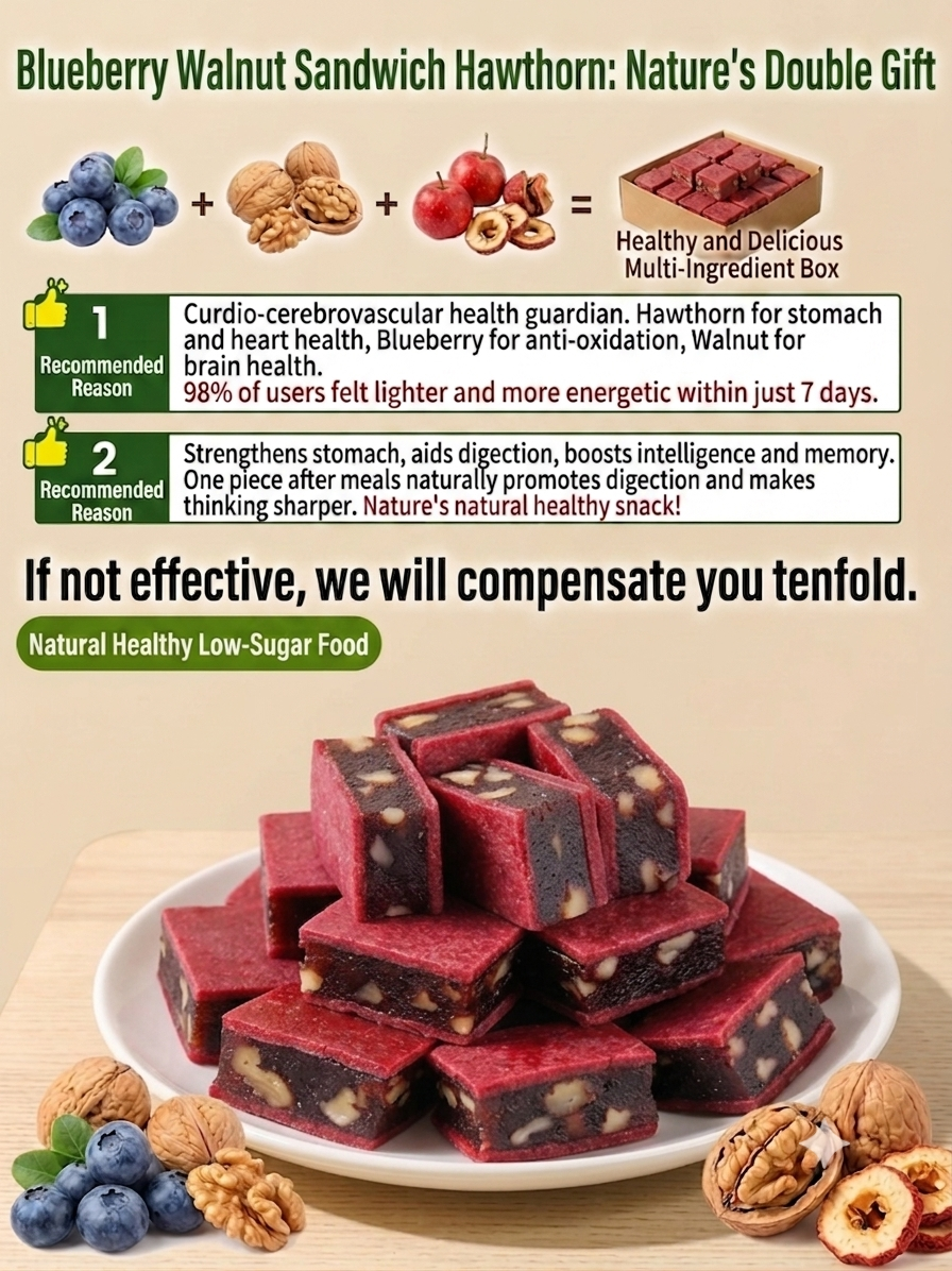 Blueberry Walnut Hawthorn Bites  -Bestseller