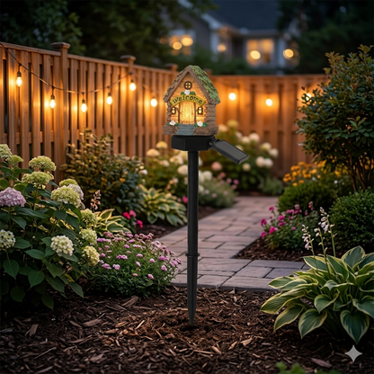 🍄✨ Turn Your Backyard Into An Enchanted Fairy Forest! Solar Mushroom Cottage Garden Light💥🛒-Elite