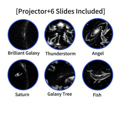 🌌🌙2-in-1 Galaxy Projector Night Light ✨✅-Bestseller
