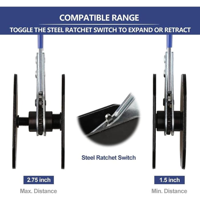 💥Last Day 49% OFF  - 🚗360° Rotating Ratchet Brake Caliper Tool -Bestseller
