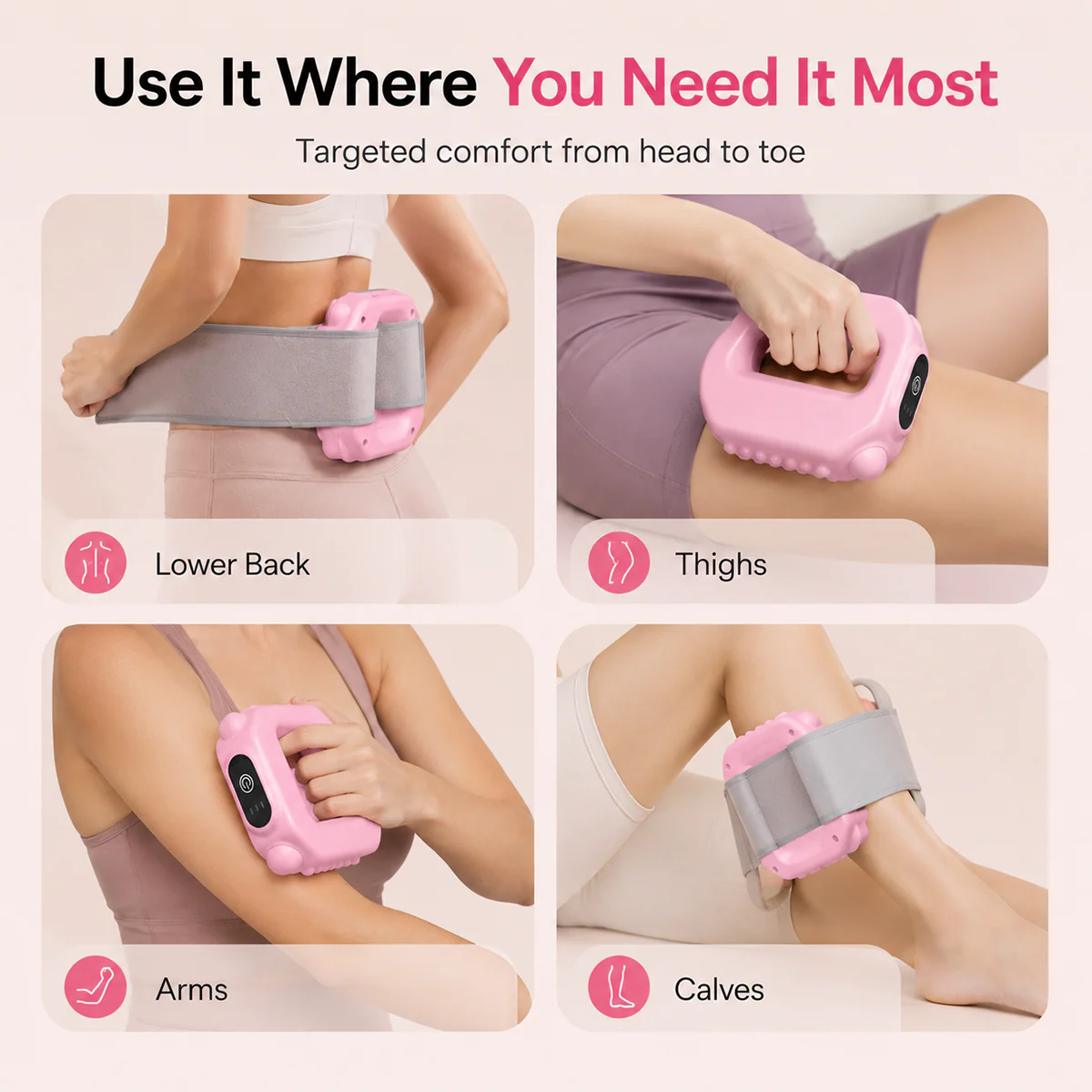 💪🔥Hands-Free Fascia Massager for Muscle Relaxation & Recovery✨🛒-Elite