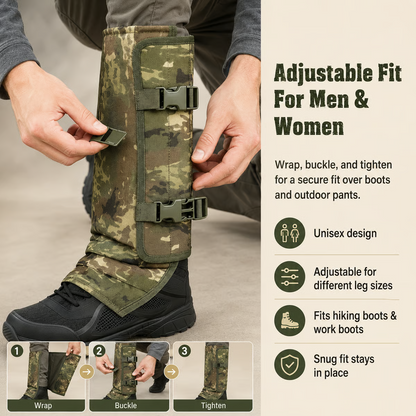 🌿Unisex Adjustable Outdoor Snake-Resistant Leg Gaiters -Bestseller
