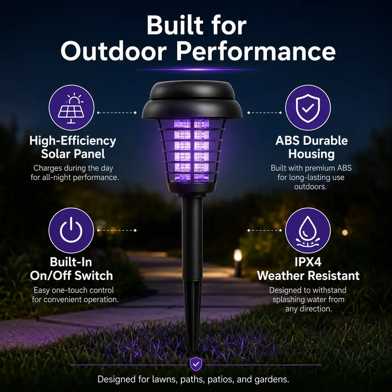 ✨💥Solar Mosquito Zapper Light -Outdoor Garden Stake Lamp💥🛒-Elite