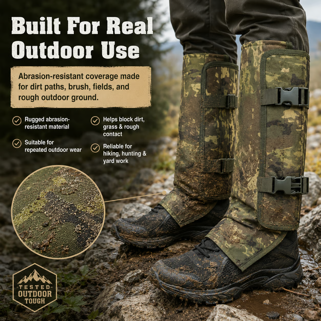 🌿Unisex Adjustable Outdoor Snake-Resistant Leg Gaiters -Bestseller