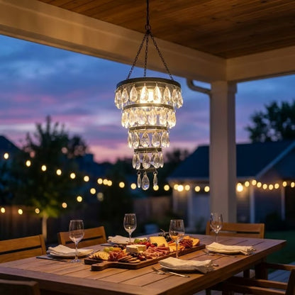 Solar Hanging Crystal Chandelier-Bestseller