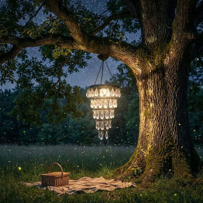 Solar Hanging Crystal Chandelier-Bestseller