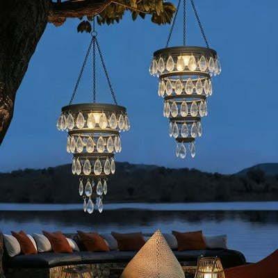 Solar Hanging Crystal Chandelier-Bestseller