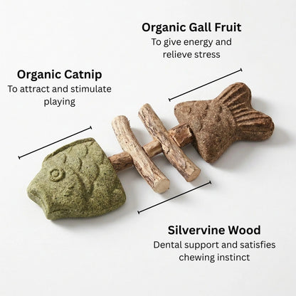 🐈🐟Treat Your Kitty to the Best!🌿 Catnip & Silvervine Chew🐱❤️‍🔥-Elite