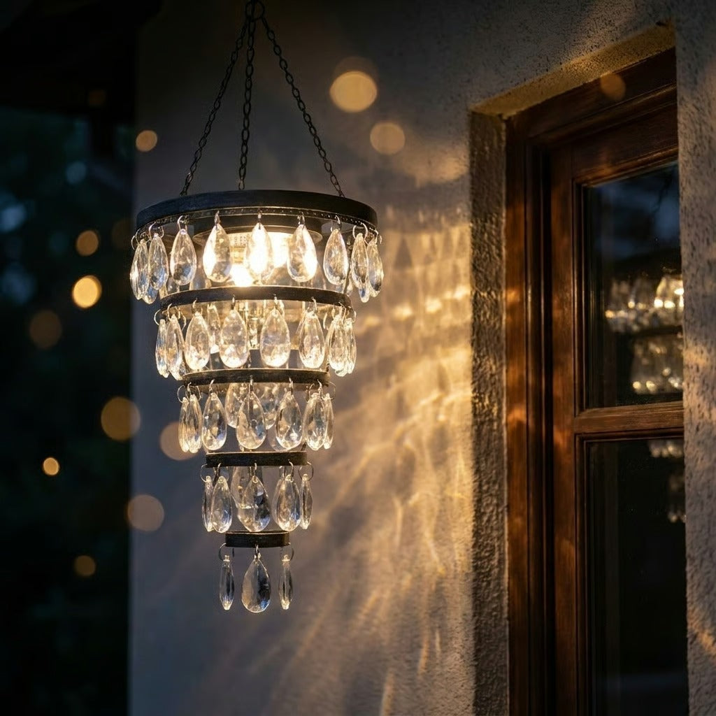 Solar Hanging Crystal Chandelier-Bestseller