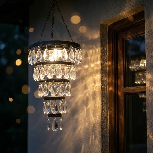 Solar Hanging Crystal Chandelier-Bestseller