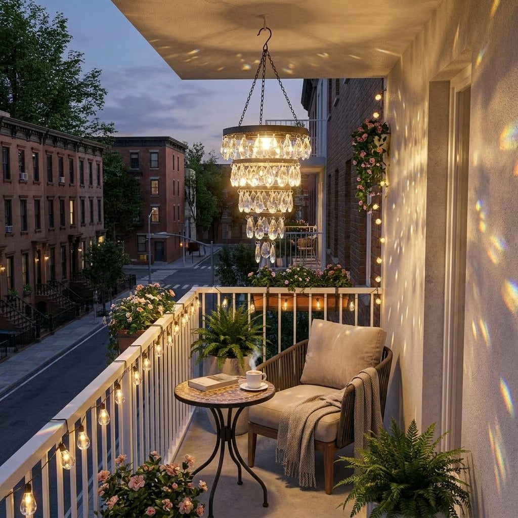 Solar Hanging Crystal Chandelier-Bestseller