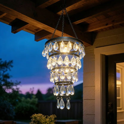 Solar Hanging Crystal Chandelier-Bestseller