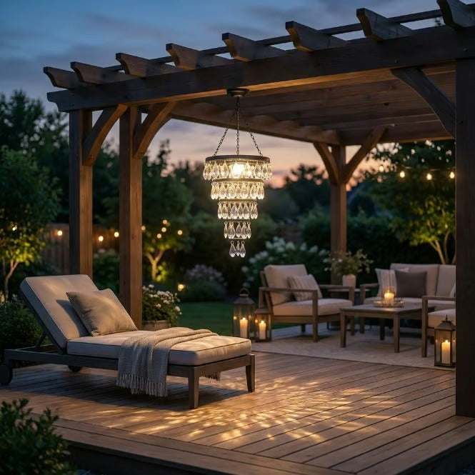 Solar Hanging Crystal Chandelier-Bestseller