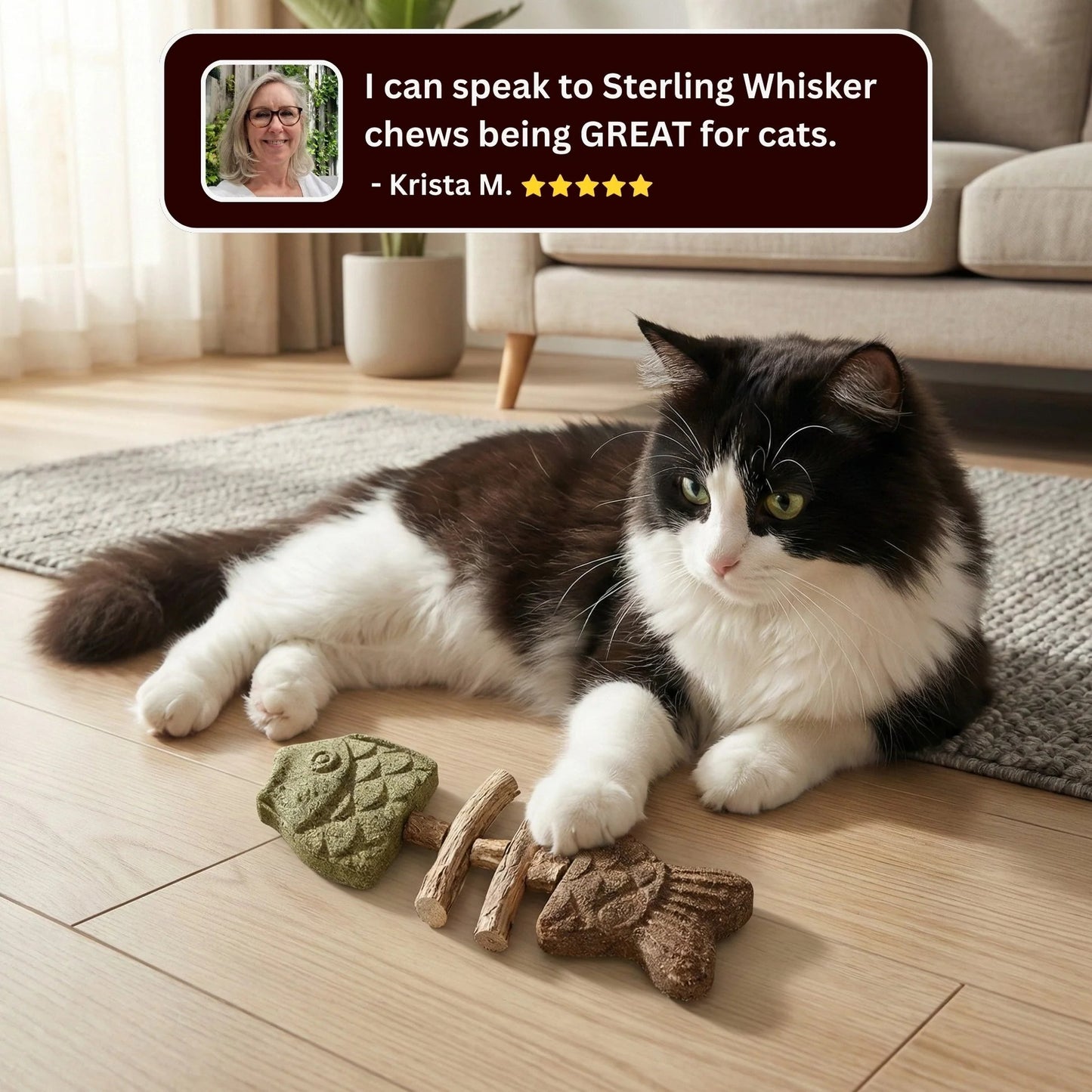 🐈🐟Treat Your Kitty to the Best!🌿 Catnip & Silvervine Chew🐱❤️‍🔥-Elite