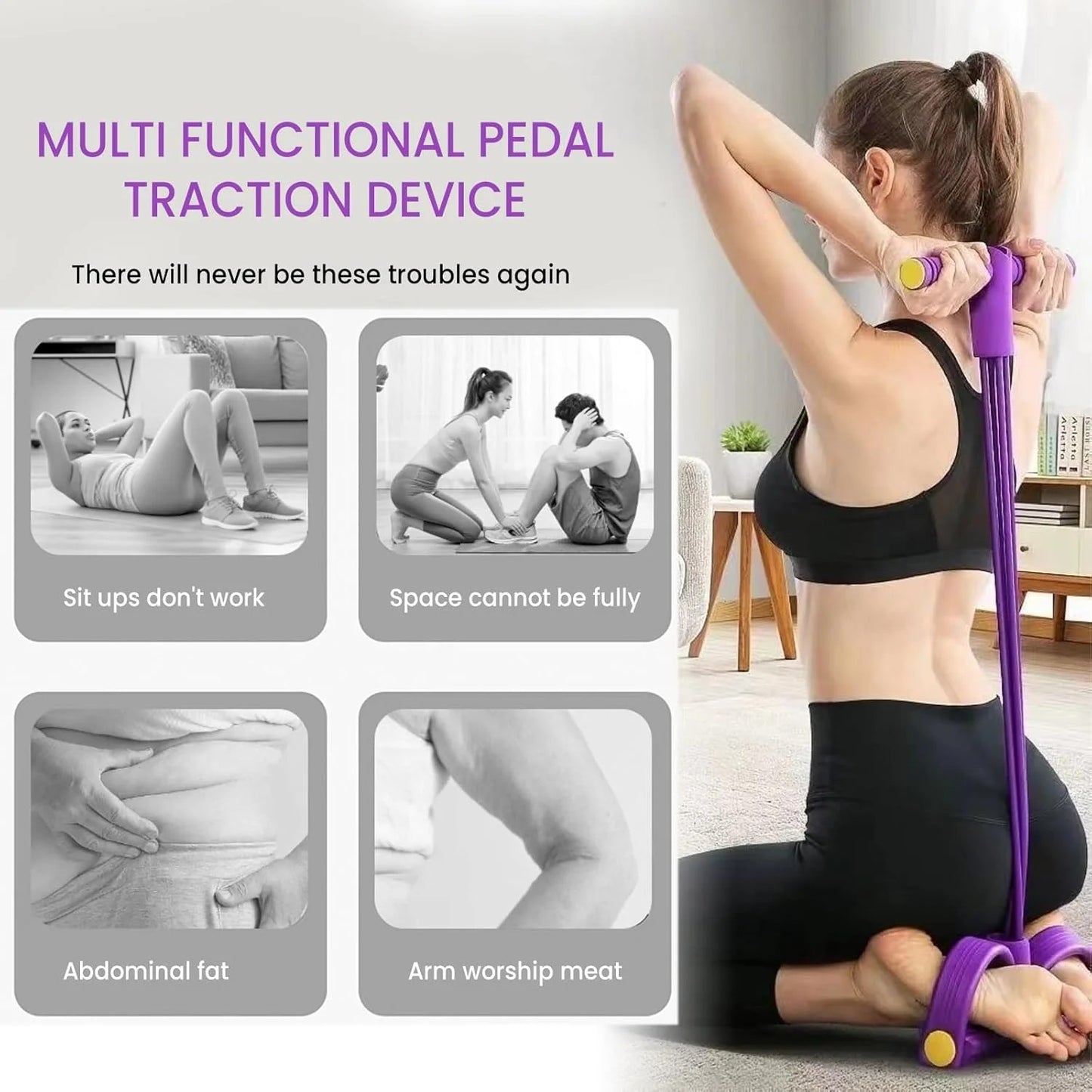 💪🔥2026-Tube Pedal Resistance Device - Detachable And Adjustable Pedal Resistance Device✨🛒-Elite