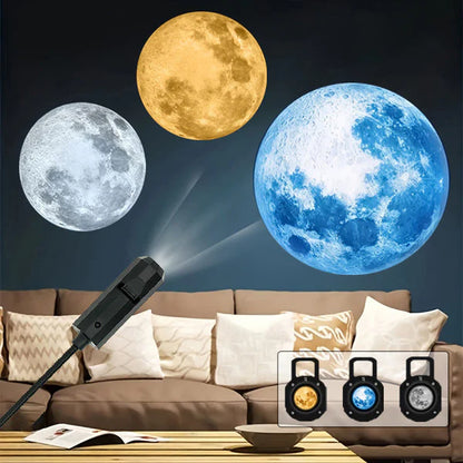 🌌🌙2-in-1 Galaxy Projector Night Light ✨✅-Bestseller
