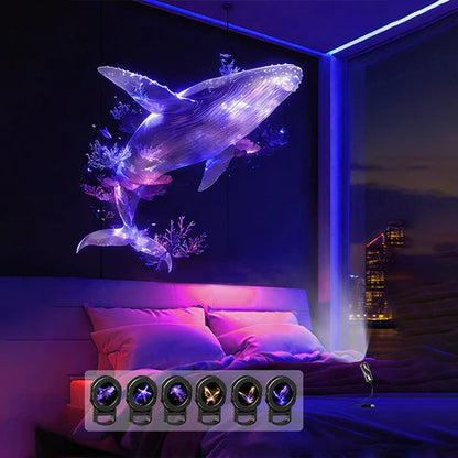🌌🌙2-in-1 Galaxy Projector Night Light ✨✅-Bestseller