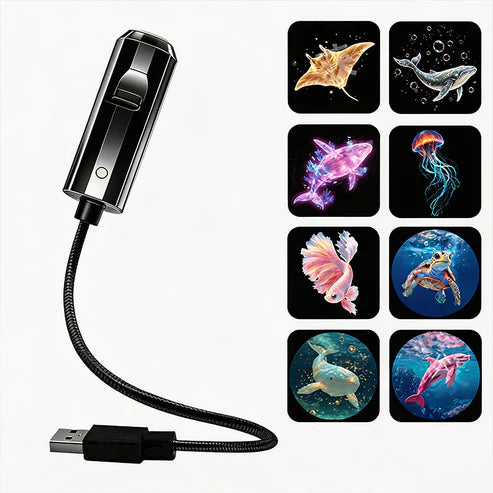 🌌🌙2-in-1 Galaxy Projector Night Light ✨✅-Bestseller