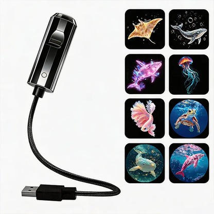 🌌🌙2-in-1 Galaxy Projector Night Light ✨✅-Bestseller